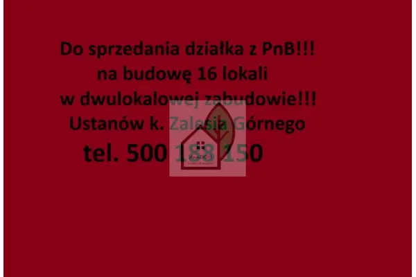 mazowieckie, piaseczyński, Prażmów, Ustanów, Atrakcyjna działka z pozwolenie na budowę 16 lokali...