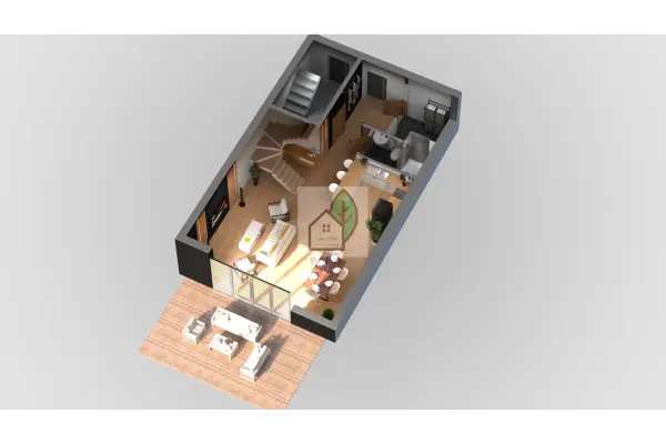 mazowieckie, piaseczyński, Lesznowola, Łoziska, 107 m2, ogródek,2 miejsca postojowe, gaz