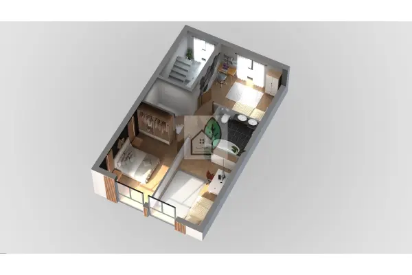 piaseczyński, Lesznowola, Wola Mrokowska, bezczynszowy dwupoziomowy lokal mieszkalny fotowoltaika,gaz miejski